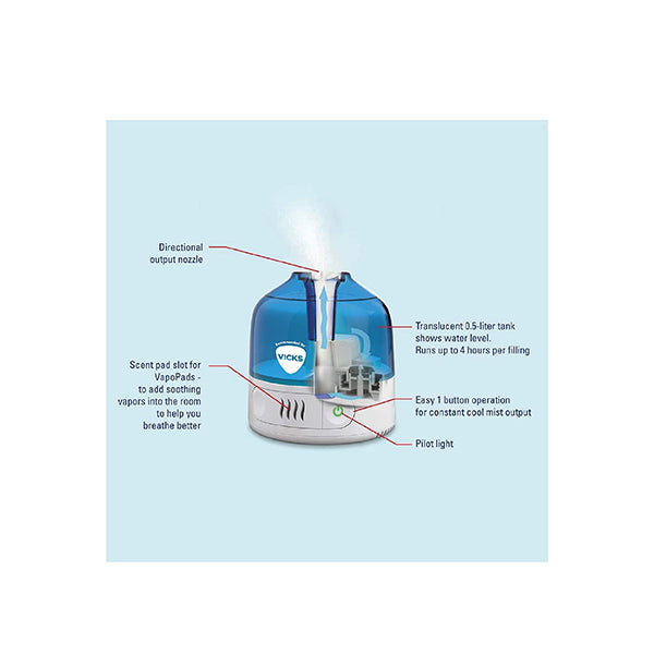 Vicks Humidifier VUL505E1MINI COOL MIST-10008474