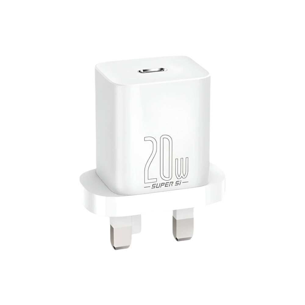 BASEUS SUPER SI QUICK CHARGER 1C 20W UK WHITE
