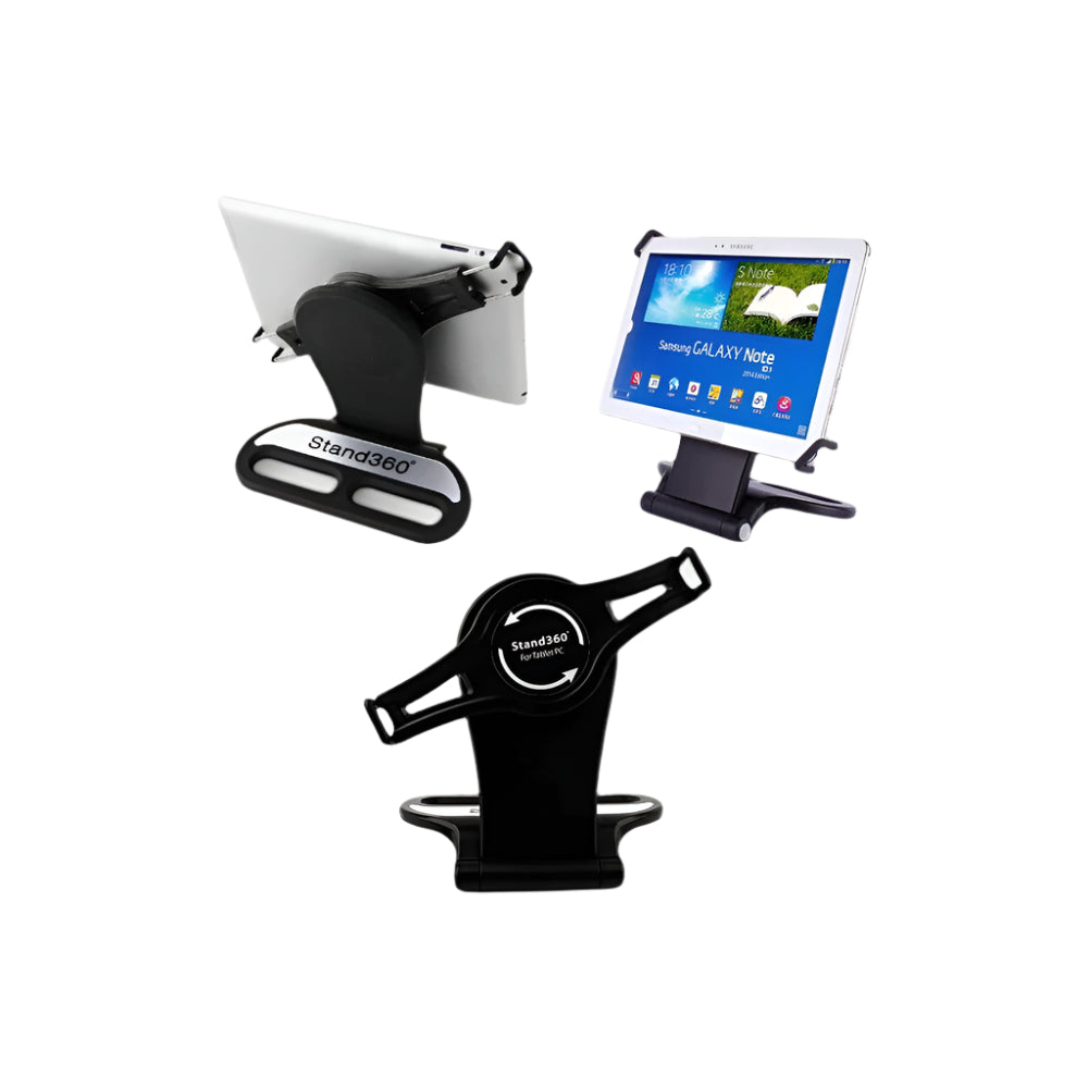 Universal 360 Degree Rotatable Tabletop iPad Stand Tablets 7-10 inch - Black