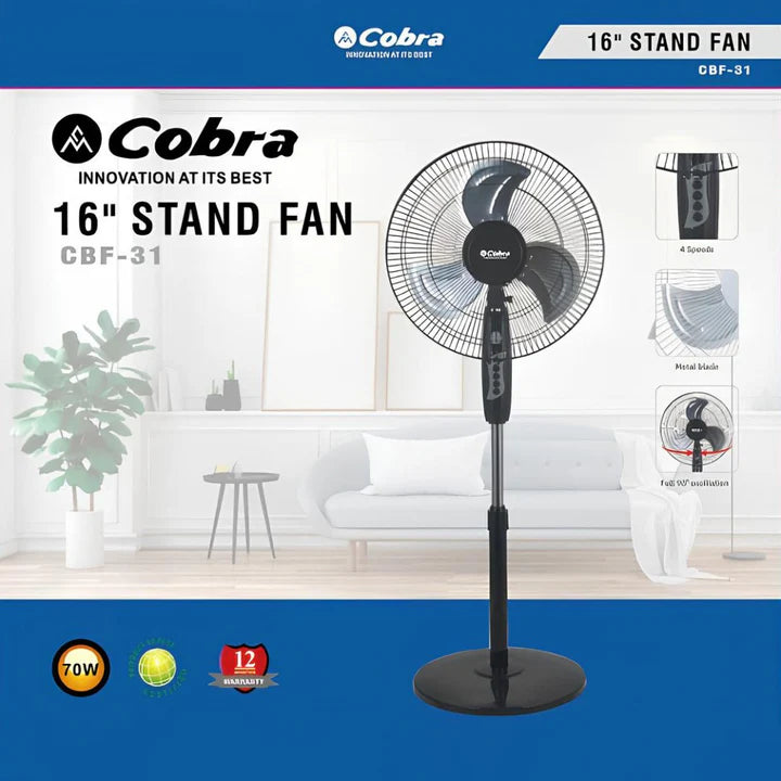 COBRA 16"STAND FAN CBF-31
