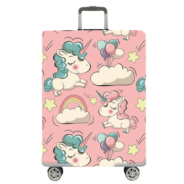 Travel Luggage Cover Spandex Protector For 28" Up To 32" Inch Luggage - Unicorn