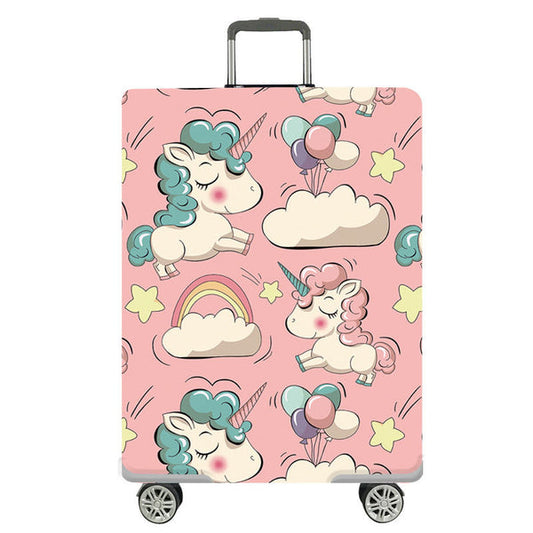 Travel Luggage Cover Spandex Protector For 28" Up To 32" Inch Luggage - Unicorn