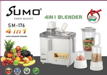 خلاط سومو ٤ في ١ SM-176 وعاء بلاستيكي