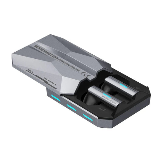 Monster XKT11 Wireless Earbuds – Silver