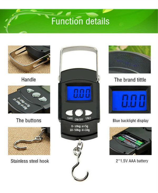 Digital Luggage Scale with Hook