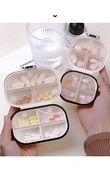 Compact Travel Pill Case with Secure Lock