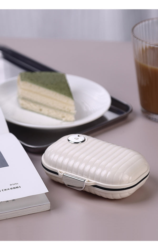Compact Travel Pill Case with Secure Lock