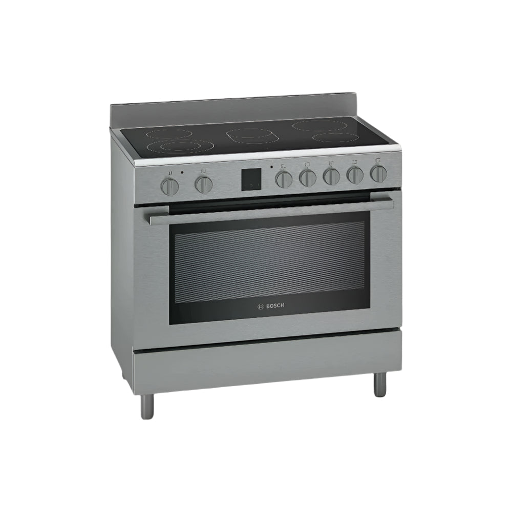 Bosch 4 Ceramic Burners Electric Cooker, 90x60cm, HKK99V850M - Stainless Steel