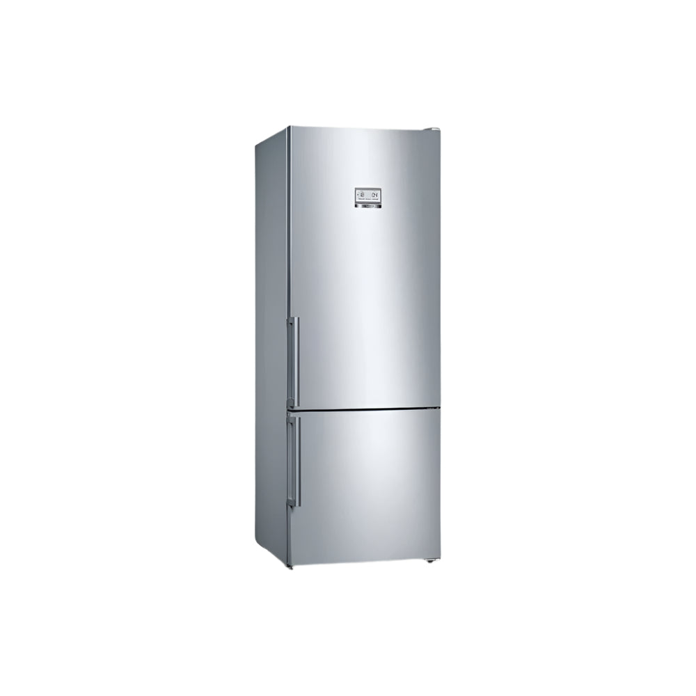 Bosch Free-Standing Fridge With Freezer At Bottom Home Connect Series 6 - Brushed Steel
