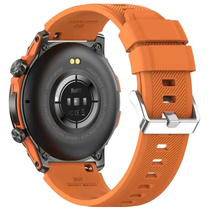 Smart Watch AMOLED with Stainless Steel Body, 380mAh Battery, IP68 Waterproof