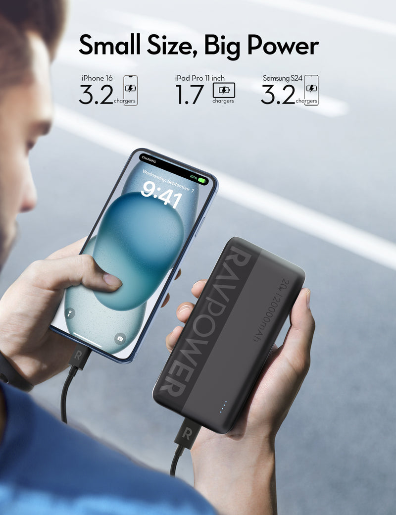 RAVPower RP-PB1229 PD20W Pioneer 20000mAh 3-Port Power Bank