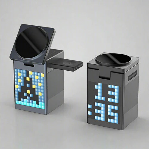 6 in 1 Multi-Function Wireless Charger with Bluetooth Speaker