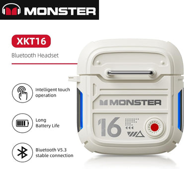 Monster Wireless Headset – White