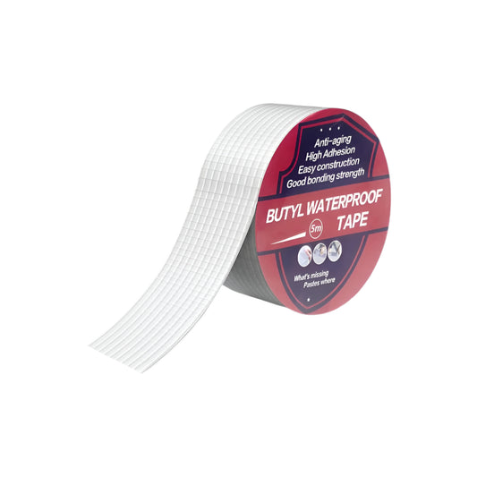 Waterproof High Polymer Butyl Rubber Tape | Super Strong Adhesive Sealant for Pipe, Roof, and Surface Repairs
