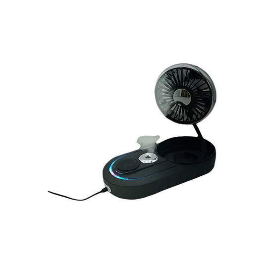 Adjustable Portable Mist Cooling Fan with Adjustable Speed - USB Powered