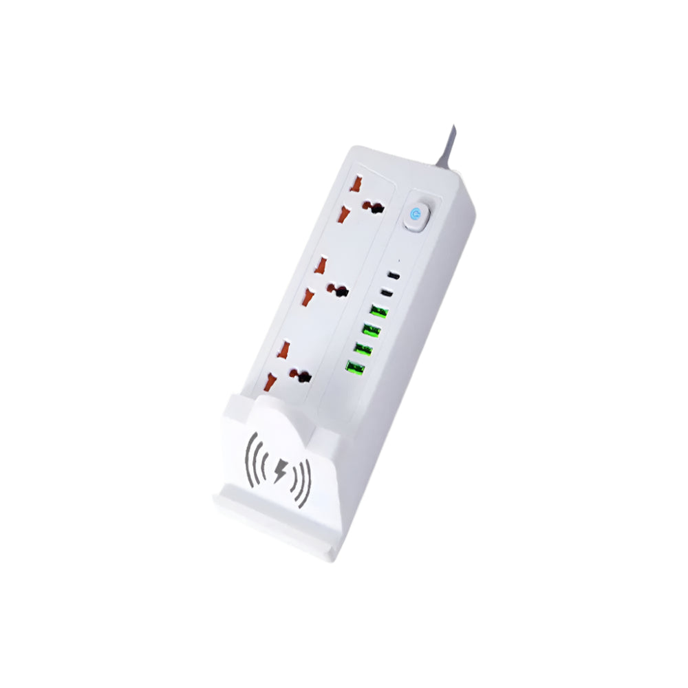 Multi-Functional Power Strip Extension - 3 Power Sockets, 1 PD & 5 USB Sockets