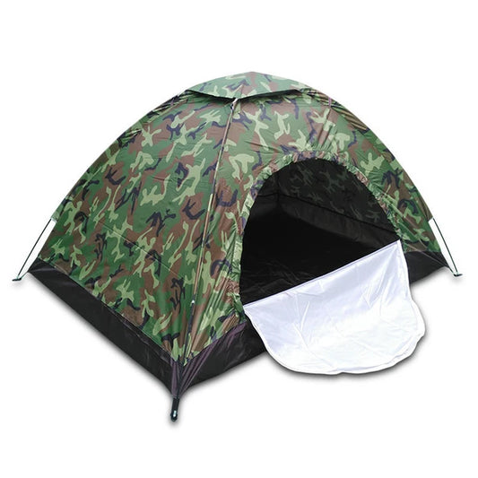 Camouflage Waterproof Camping Tent FOR 1 ~ 2 Persons with UV Protection - 220 x 190 x 110 cm