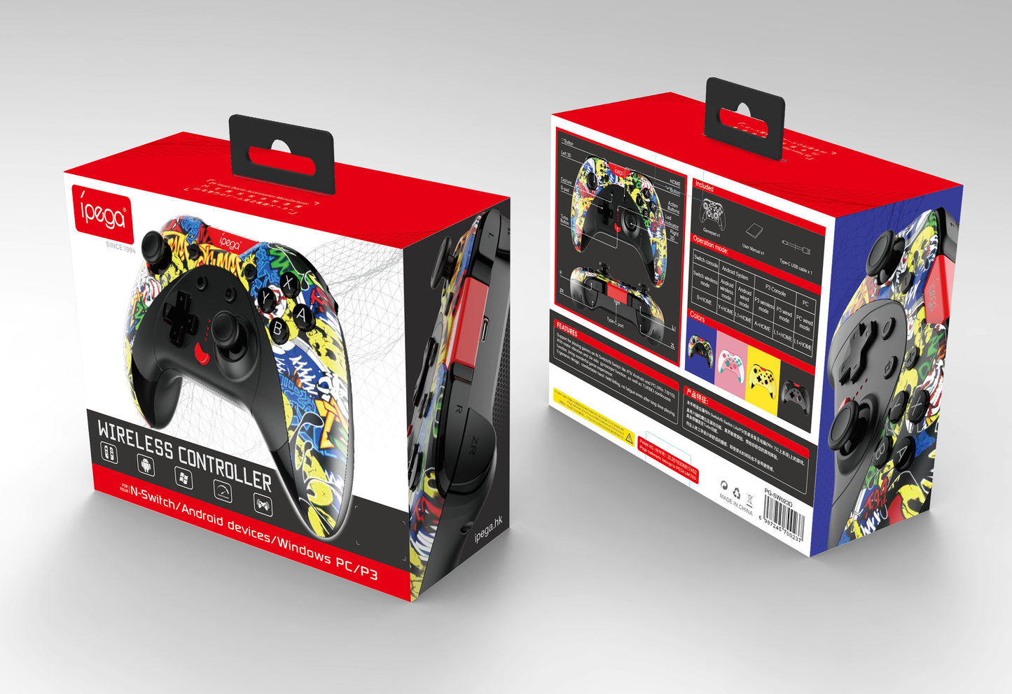 وحدة تحكم بلوتوث iPega لأجهزة Switch و Switch Lite-Edition PG SW023EN