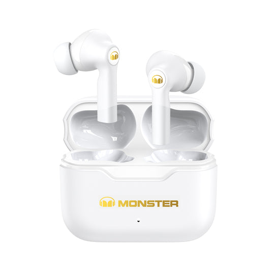 Monster XKT02 Wireless Earbuds – White