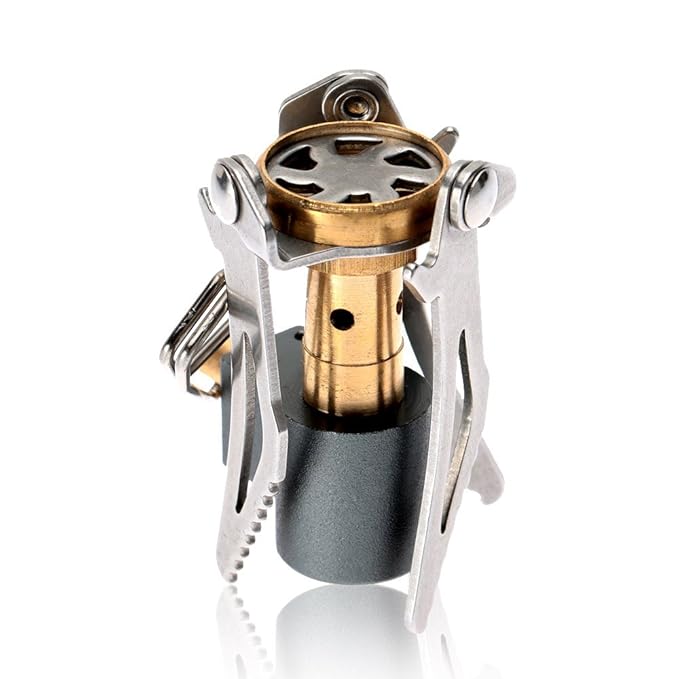 Mini Portable 3000W Foldable Camping Gas Stove – Lightweight Stainless Steel, Copper & Aluminum Alloy Outdoor Burner for Picnic & Emergency Cooking