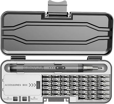 48-in-1 Rechargeable Electric Precision Screwdriver Set with Magnetic Bits, Type-C Fast Charging, LED Indicator & Portable Storage Case – Ideal for Phones, Laptops, Watches, and DIY Repairs