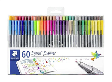 قلم تحديد دقيق من تريبلاس، 60 لونًا