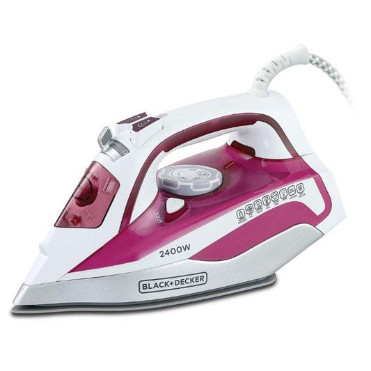 Black & Decker Steam Iron, 2400W, 380ml, X2400-B5 – Magenta