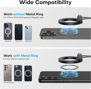 360°Rotating Magnetic Airplane Phone Holder Mount, for Magsafe Airplane Travel Essentials Accessories, Adjustable Foldable Universal Handsfree Phone Stand