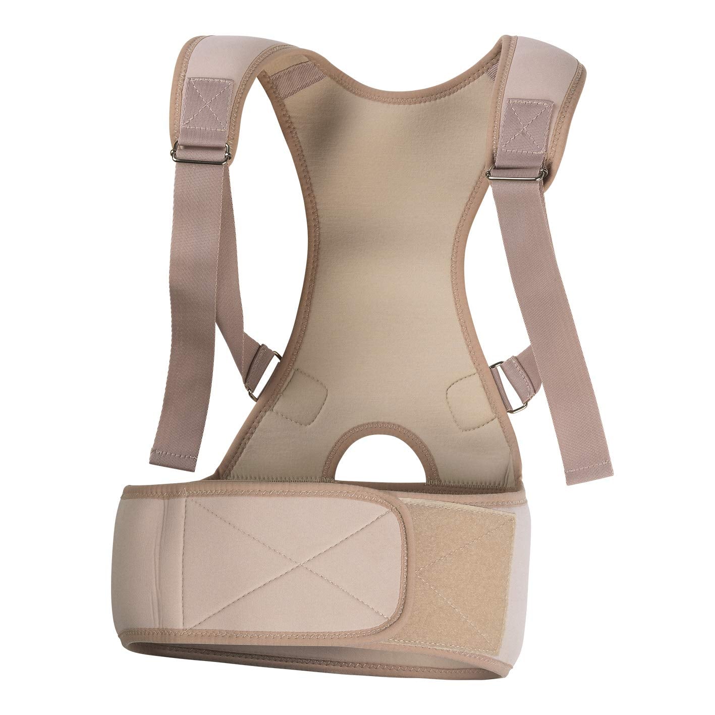 VITALmaxx Back Corrector - Cream | Adjustable Straps | Soft & Flexible Material for Comfortable Wearing | For Short-Term Posture Support