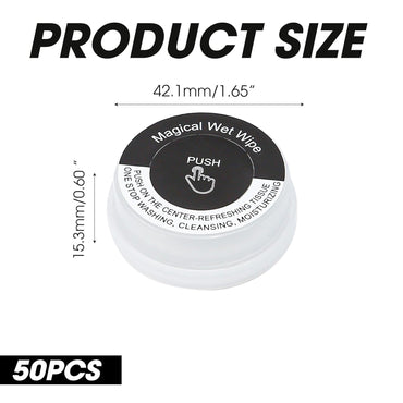 50 PCS Hand Pop Hand Wipes