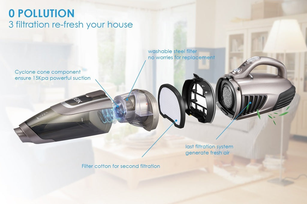 DEIK Cordless Upright Vacuum Cleaner