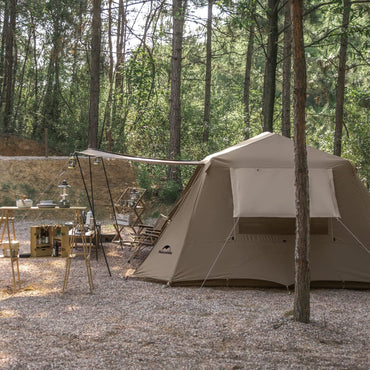 Chanodug Spacious Portable Waterproof QuickOpen Camping Tent for 6-8 People - 4 x 2.8 x 1.9 meters