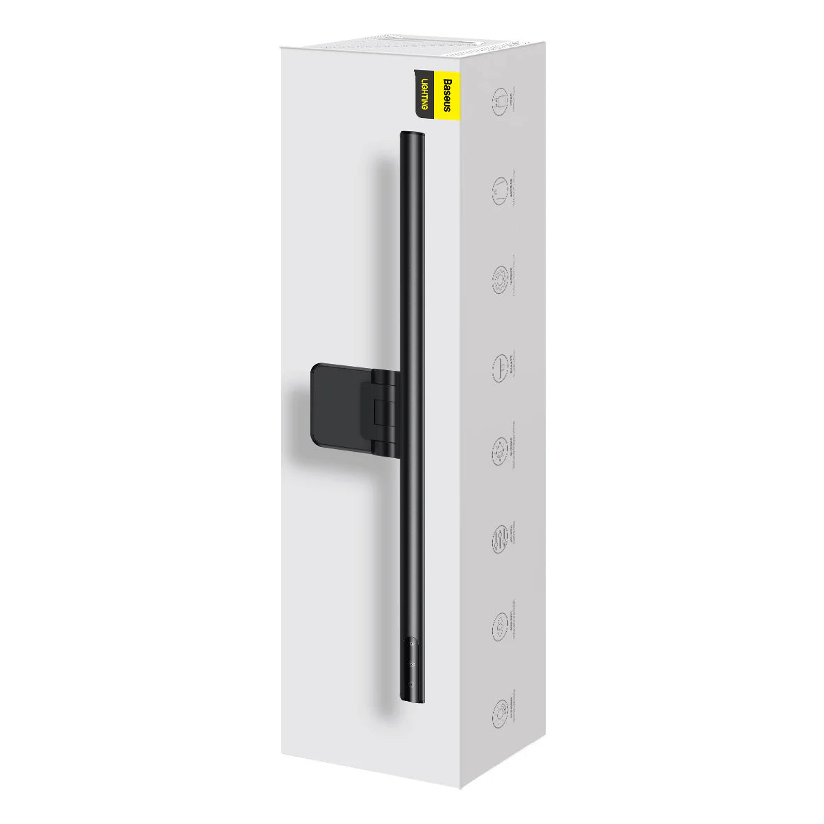 شاشة عرض معلقة بمصدر إضاءة غير متماثل USB من Baseus - أسود