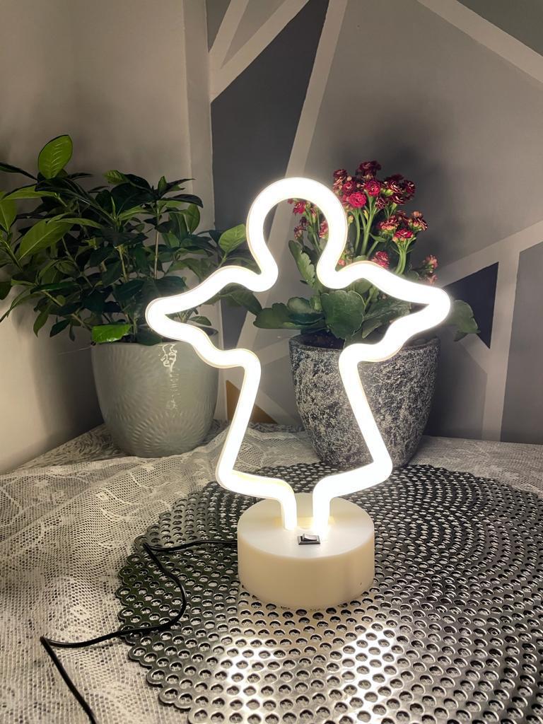Cool LED Neon Sign Night Lamp Light for Home & Room Decor - Angel