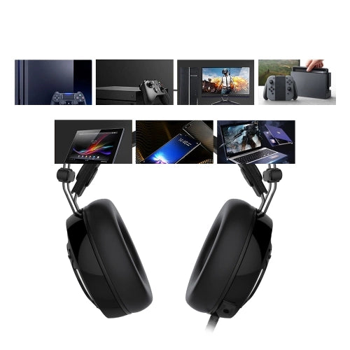 سماعة ألعاب سلكية iPega بإضاءة RGB - أسود PG R008