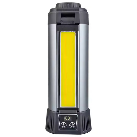 2 Leaf Super Bright Cordless LED Camping Work Light with Adjustable Height and Power Bank Functionality - 1500 Lumens & 4000 mAh Battery