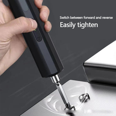 34-in-1 Rechargeable 3.6V Electric Precision Screwdriver Set with 3N.m Torque, 240RPM, 34 High-Strength Alloy Bits & Type-C Fast Charging - 2000mAh Battery Capacity