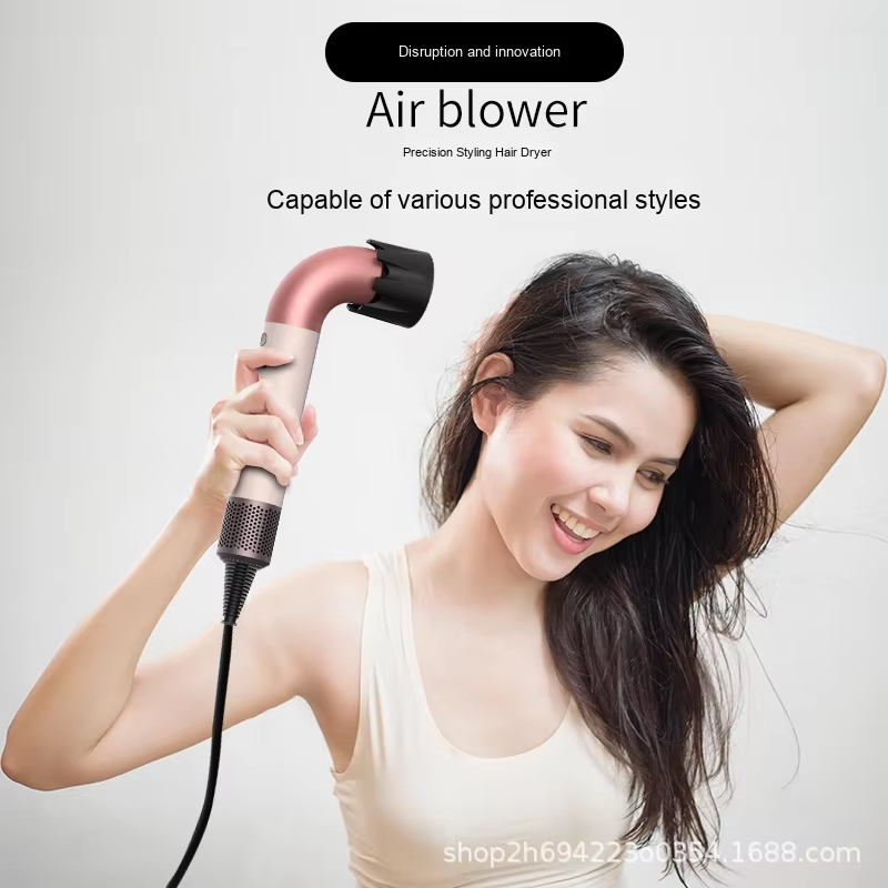 Professional High-Speed Lightweight Precision Hair Dryer with 110,000 RPM Motor, Magnetic Styling Nozzles, Smart LED Indicators & Cool Air Burst for Salon-Grade Precision