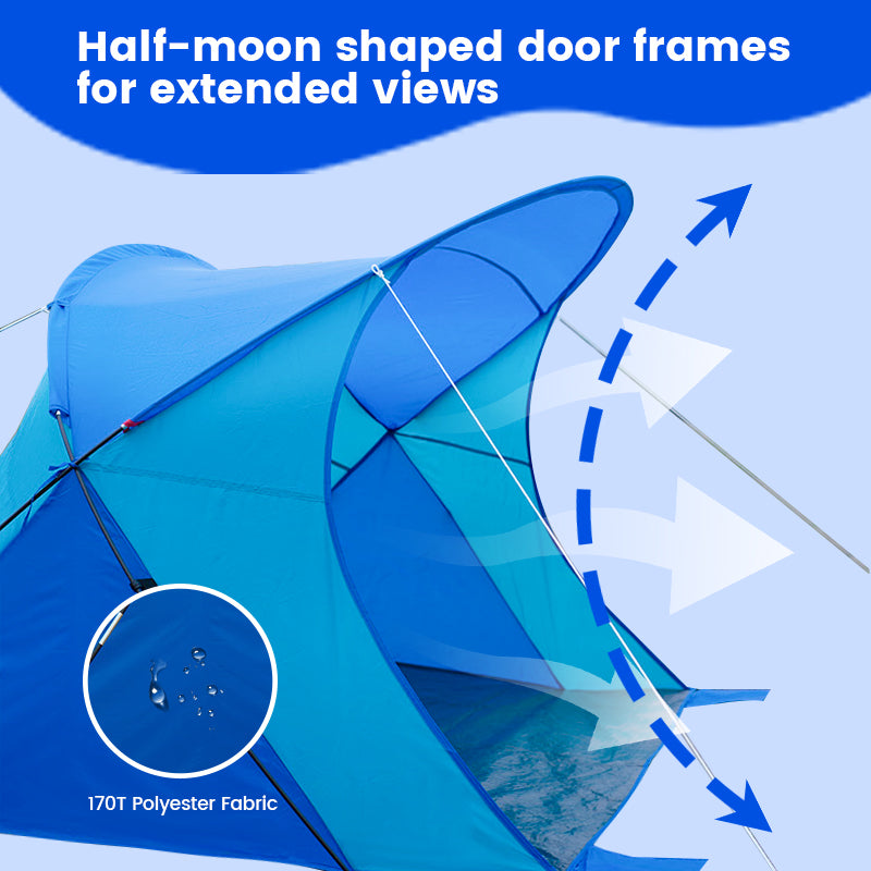 Outdoor Tent Quick Open Beach Sunshade for Summer Fishing Camping Portable From China Factory