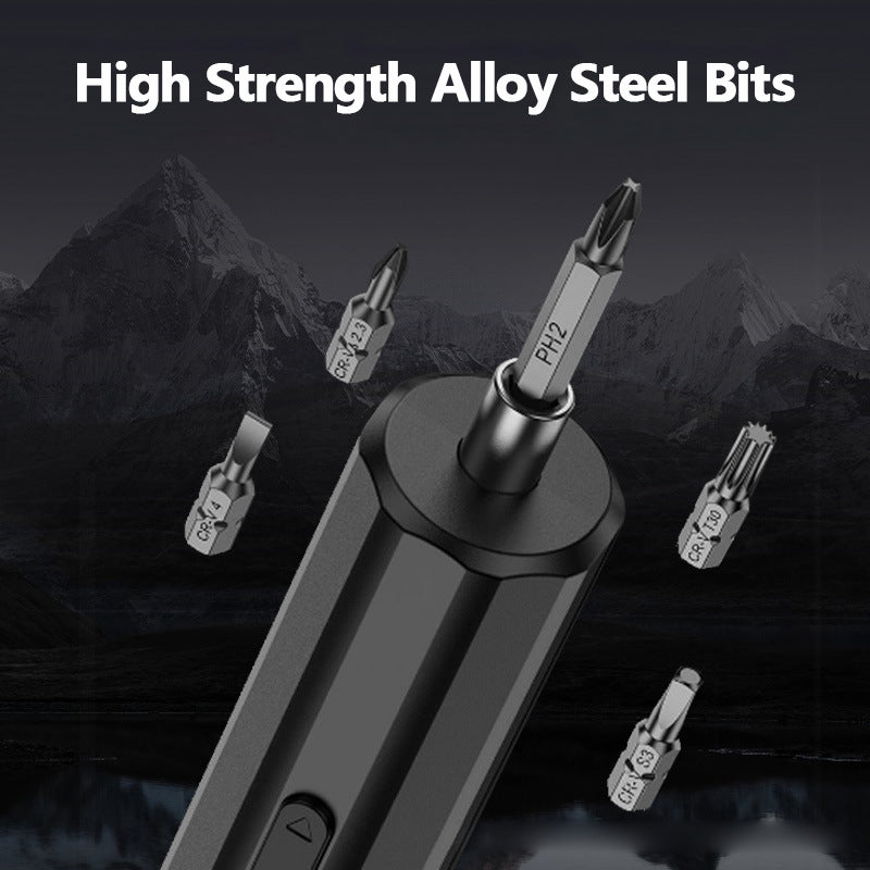 34-in-1 Rechargeable 3.6V Electric Precision Screwdriver Set with 3N.m Torque, 240RPM, 34 High-Strength Alloy Bits & Type-C Fast Charging - 2000mAh Battery Capacity