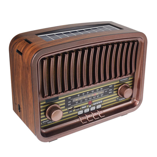 Multi-Function Rechargeable Solar Bluetooth Speaker with Radio, 2.4G Audio & Card Slot with Remote