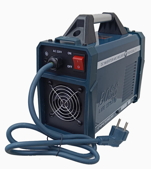 آلة لحام عاكس BOSS IGBT مزودة بشاشة رقمية وكفاءة عالية وحماية من الحرارة الزائدة - 220 فولت و400 أمبير