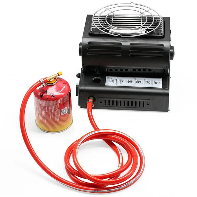 2-in-1 Portable Camping Heater & Stove with Handle for Outdoor & Home