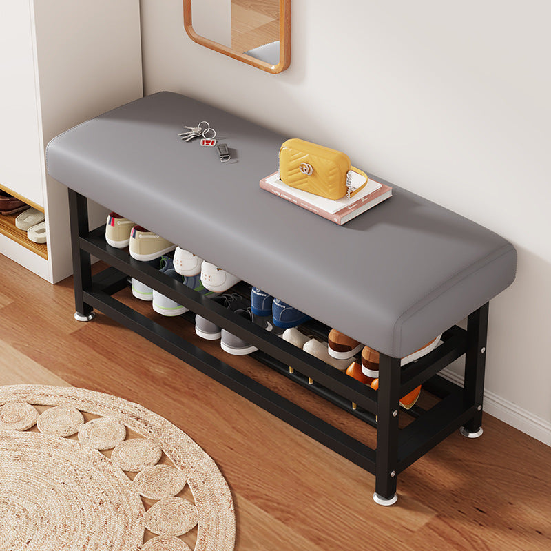 Modern Entryway Shoe Cabinet Bench with Cushion – 80 x 31 x 44 cm
