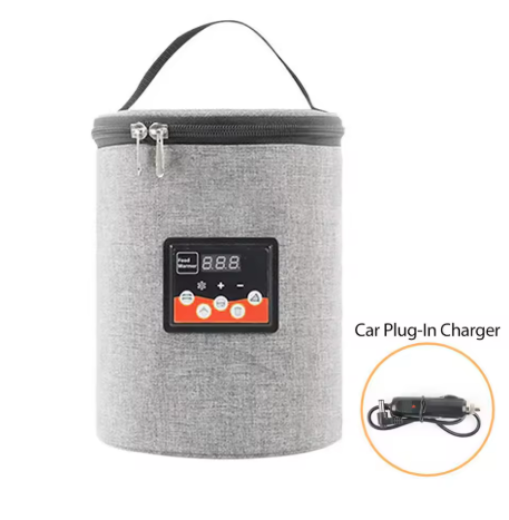 حقيبة تسخين زجاجات الرضاعة المحمولة لحديثي الولادة مع ترموستات وشاشة ذكية وسعة كبيرة وحقائب تدفئة الرضاعة