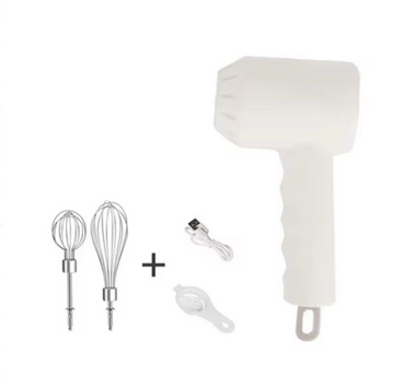 Portable Electric Food Mixer Wireless Hand Blender 3 Gear Speeds