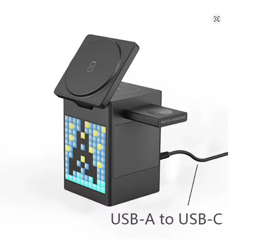 6 in 1 Multi-Function Wireless Charger with Bluetooth Speaker