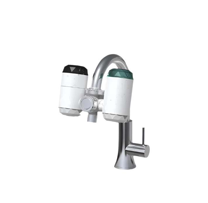 3,000W 2 in 1 Electric Multifunctional Instant Water Heating Faucet with Purification Filter LED Temperature Display