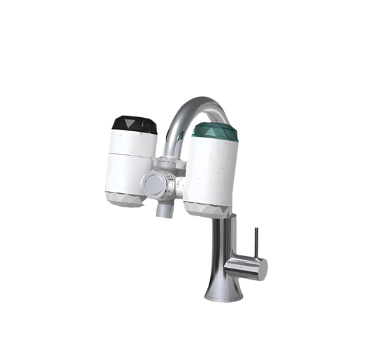 3,000W 2 in 1 Electric Multifunctional Instant Water Heating Faucet with Purification Filter LED Temperature Display