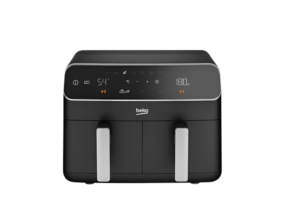 BEKO Dual Air Fryer,2400 W, 8.5L - Black